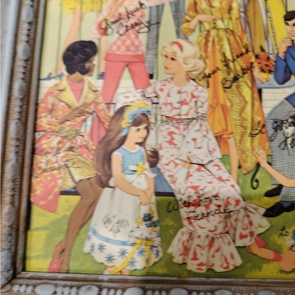Vintage Mattel Barbie- Doll Family Portrait 1969-1970 8 1/2 X 11 Original Print